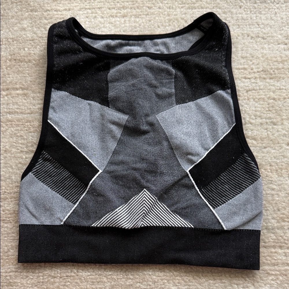Stylish Black and Gray sports bra